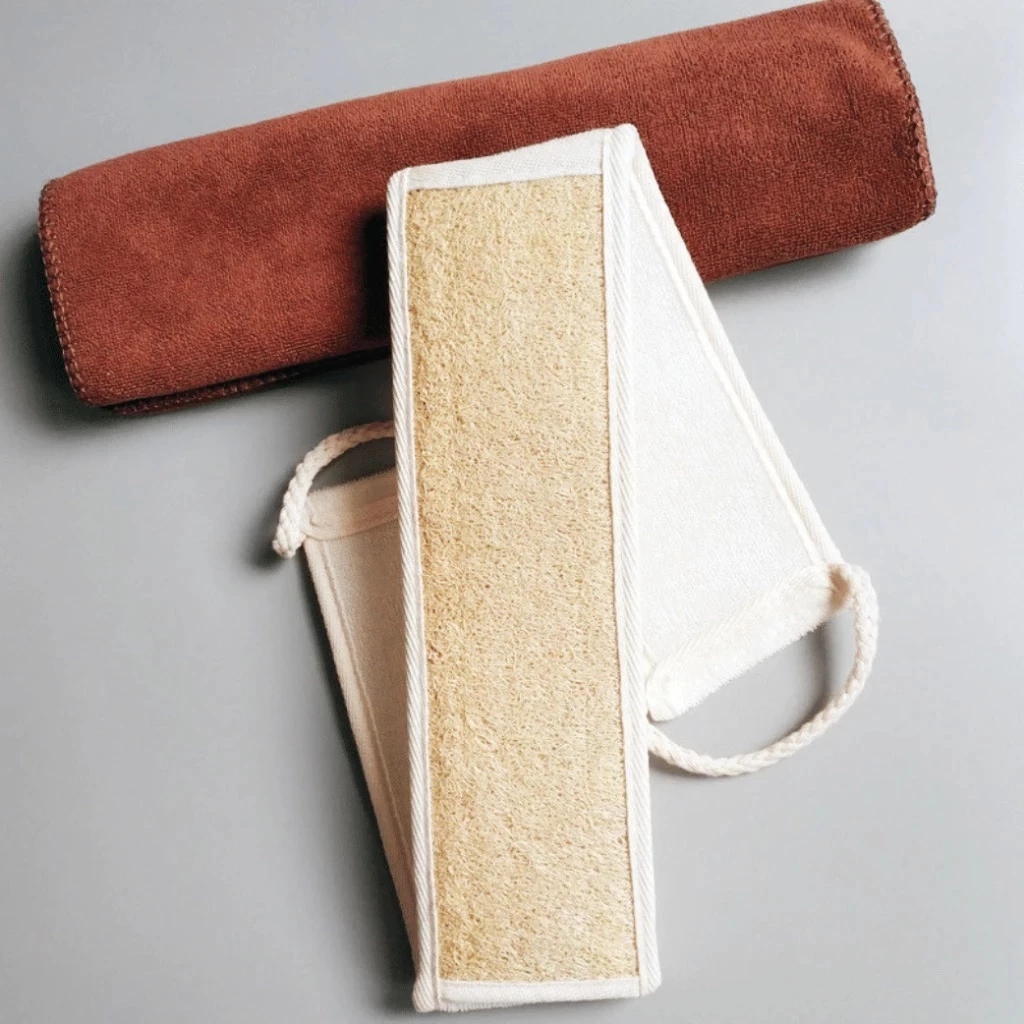 Wholesale Natural Loofah Back Belt Scrubber - Image 4